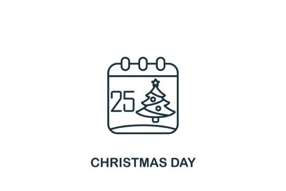 Christmas Day Icon: A Versatile Symbol for Your Designs