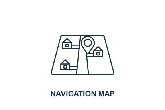 Enhance Your Design with a Navigation Map Icon
