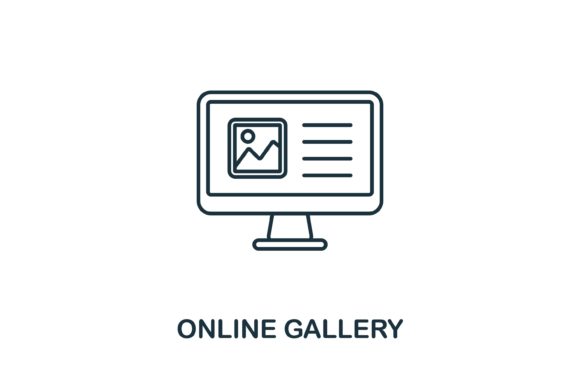 Enhance Your Projects with the Online Gallery Icon