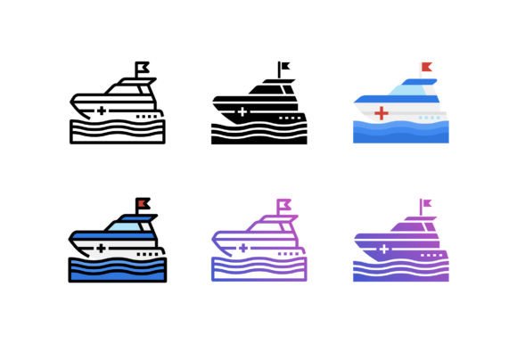 Explore Versatile Rescue Boat Icons