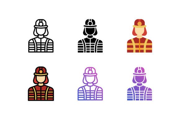 Firefighter Icon: A Versatile and Customizable Vector Graphic Solution