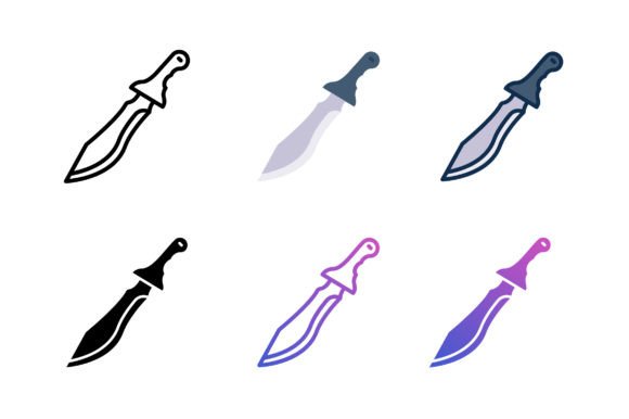Knife Blade Icon: A Versatile and Customizable Vector Asset