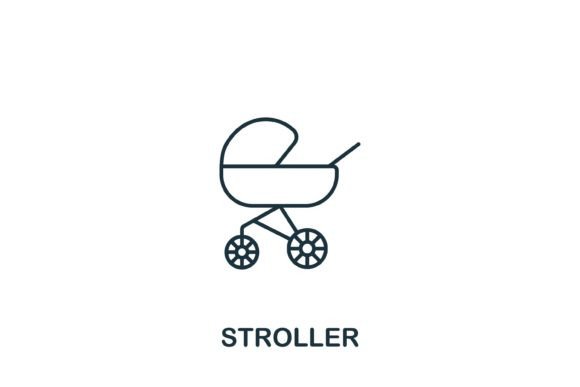 The Versatile Stroller Icon: A Simple Line Element for Modern Design