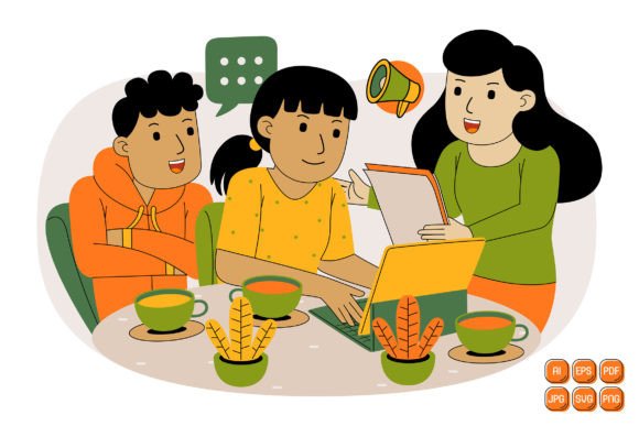 Unlocking Creativity with Teamwork Vector Illustration 14